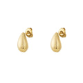 Aria Ohrstecker in gold mit simpler Tropfenform.