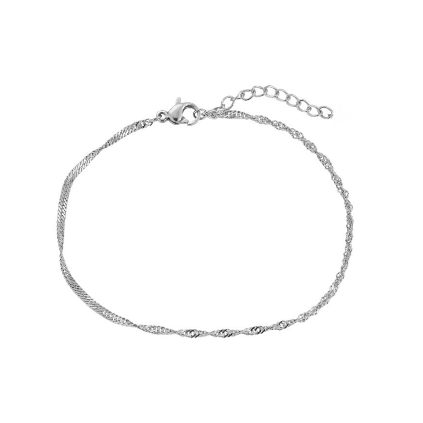 Lora Armband in silber mit sehr feiner gedrehter Kette.