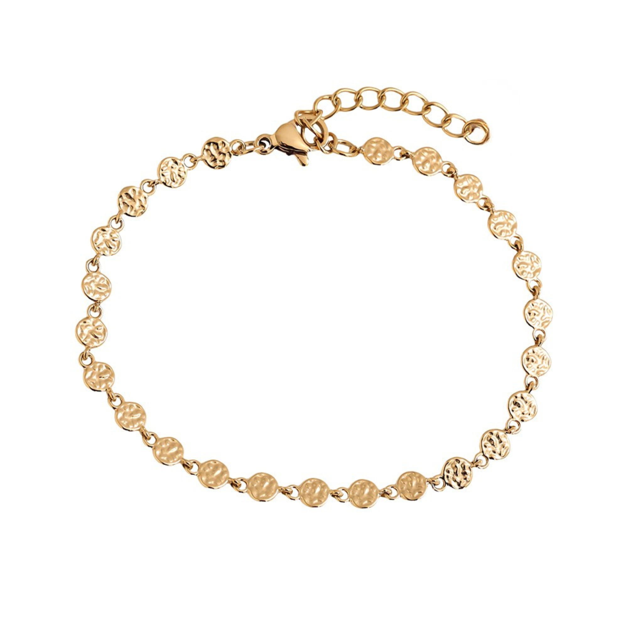Rumi Armband mit einer Kette bestehend auf kleinen unregelmässigen Scheiben.